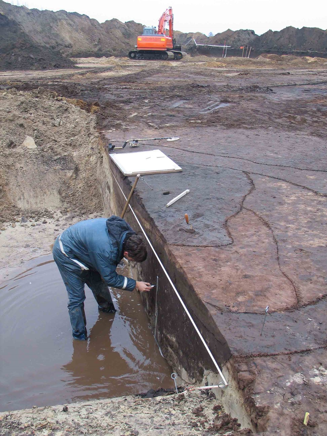 Pollenmonster archeologische opgraving van VUhbs